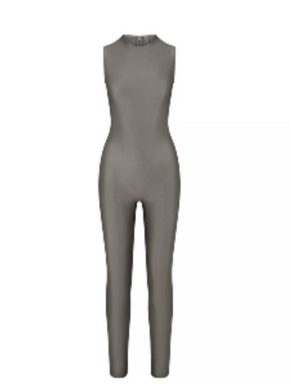*NWT* SKIMS Shine Spandex Jersey Catsuit in Gray Chalk